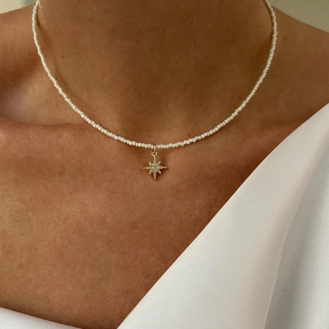Minimalist Pearl Necklace for Women New Style Luxury Sensation Tassel Cold Tone Feng Shui Xiaomi Bead French Collar Chain