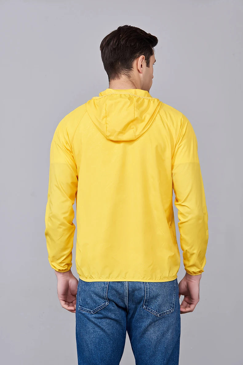 JNLN Unisex Hiking Jacket Men Women Waterproof Quick Dry Camping Windbreaker Outdoor Trekking Fishing Rain Coat Anti UV Clothes