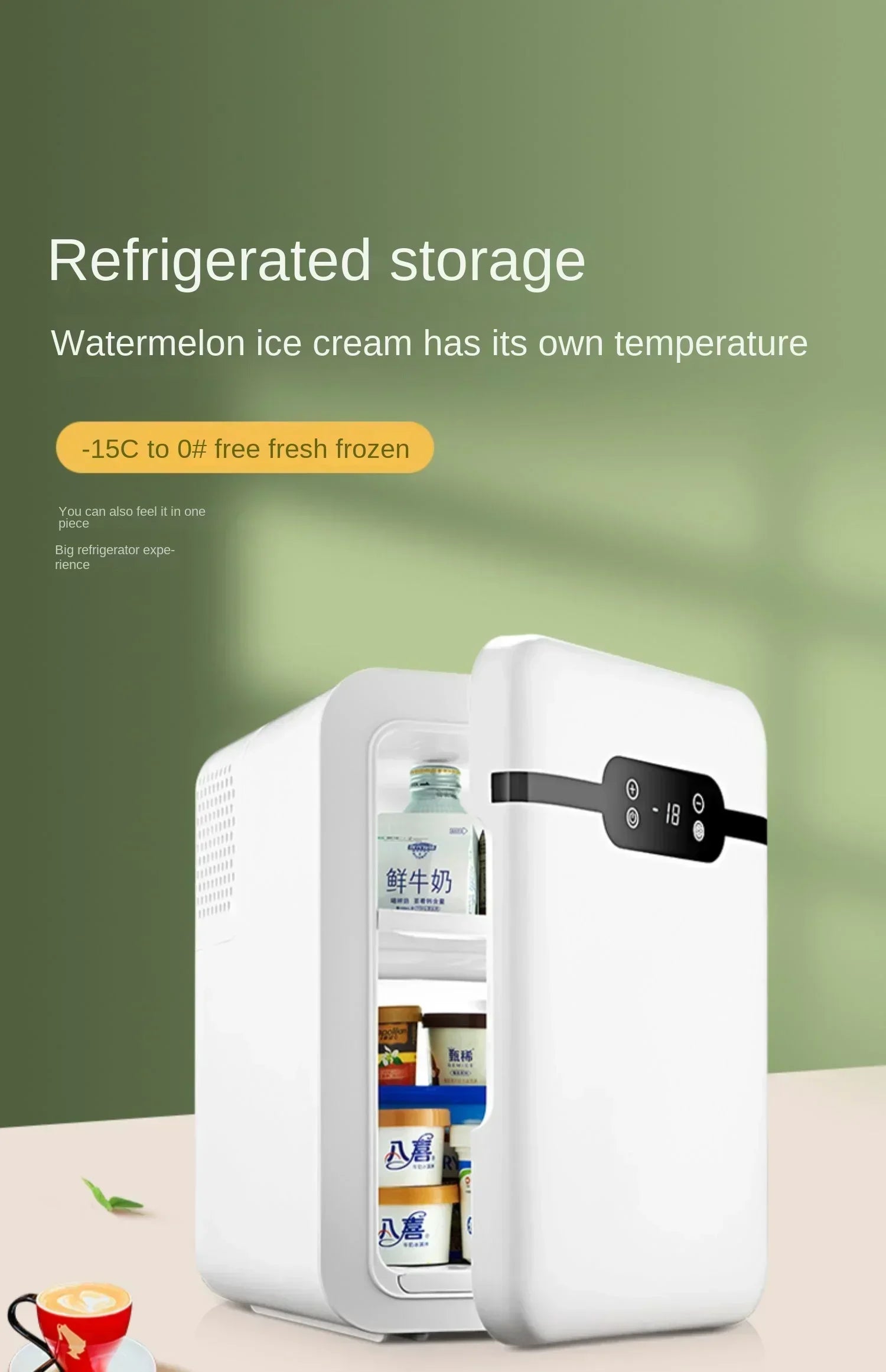 220V Mini Refrigerator Small Household Dormitory Car Mounted Refrigerator Mini Student Refrigeration Single Person Small  AG