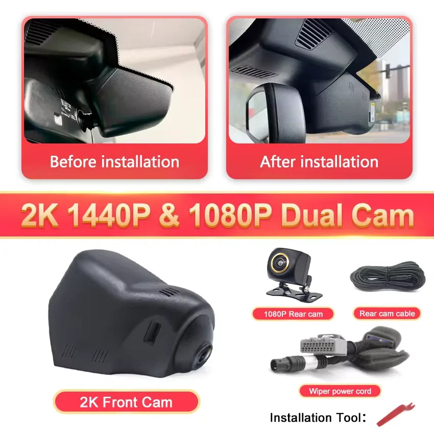 New! 4K Plug and play Car DVR Camera Dash Cam For Land Rover Discovery Sport Range Rover Evoque Jaguar E F PACE XE XF XJ XJL XEL