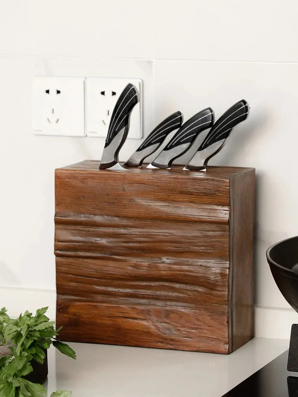 kitchen  solid wood tool rack
