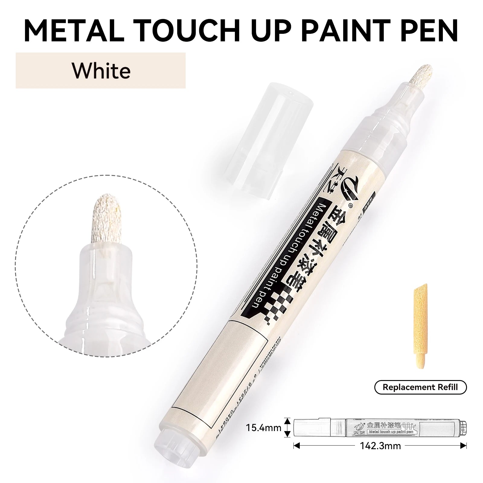 Metal Repair Pen Paint Pen Aluminum Alloy Doors And Windows Security Doors Car Stainless Steel Glasses Frame Scratches Repair