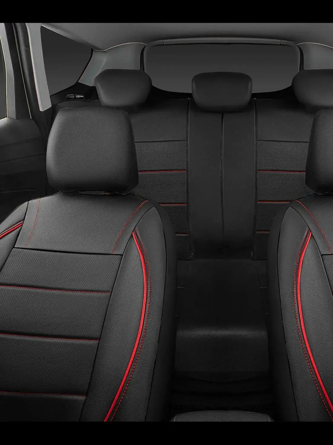 Universal Leather Car Seat Covers Simple Style Breathable  5 Seat Car Seat Cover