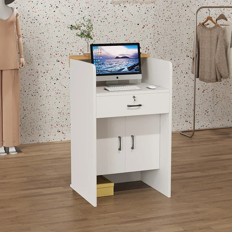 Salon Hairs Reception Desk For Modern Salon Professional Bar Counter Beauty Luxury Simple Resepsiyon Masası Commercial Furniture