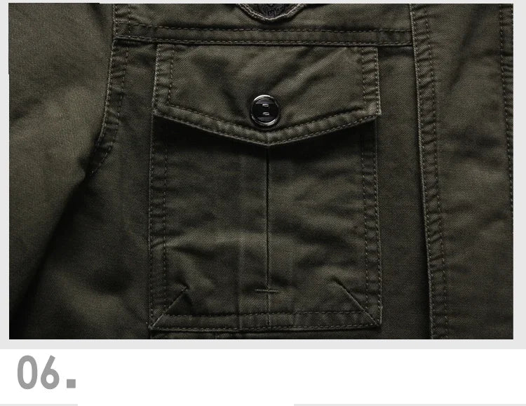 New 2025 Casual Army Military Jacket Men Plus Size M-6XL Jaqueta masculina  Spring & Autumn Cargo Mens Jackets Coat