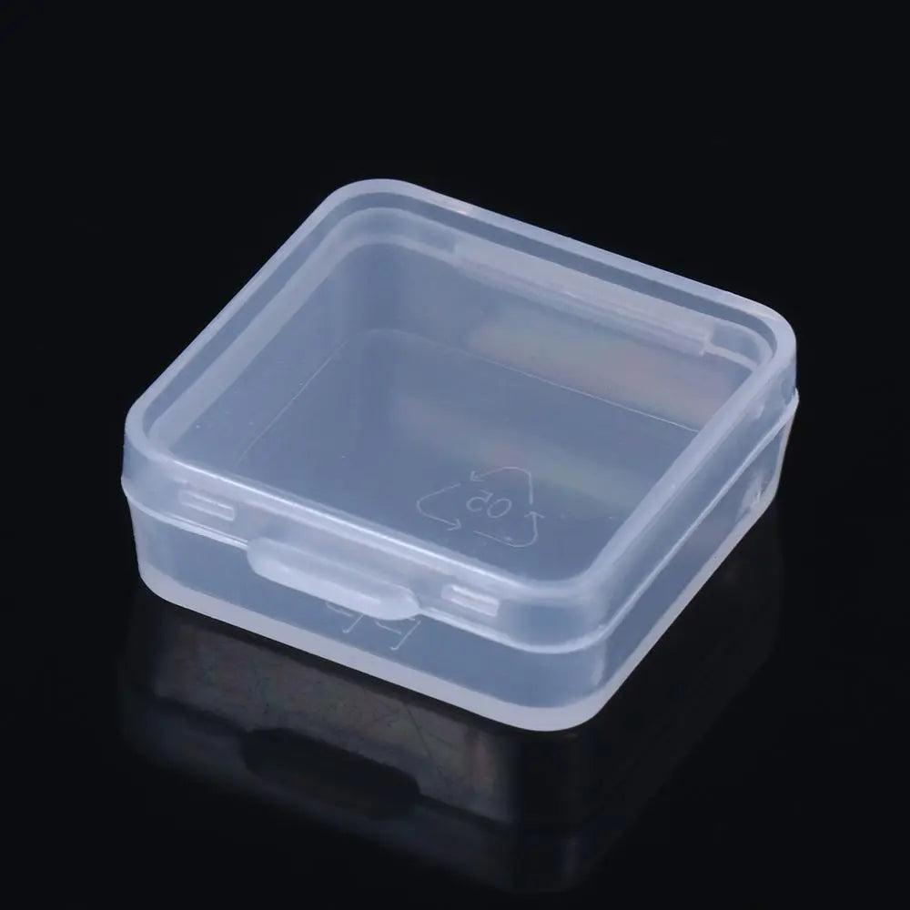 1Pcs Plastic Transparent Storage Box Small Items Sundries Jewelry Organizer Case Beads Container Pill Chip Box Tools Accessories