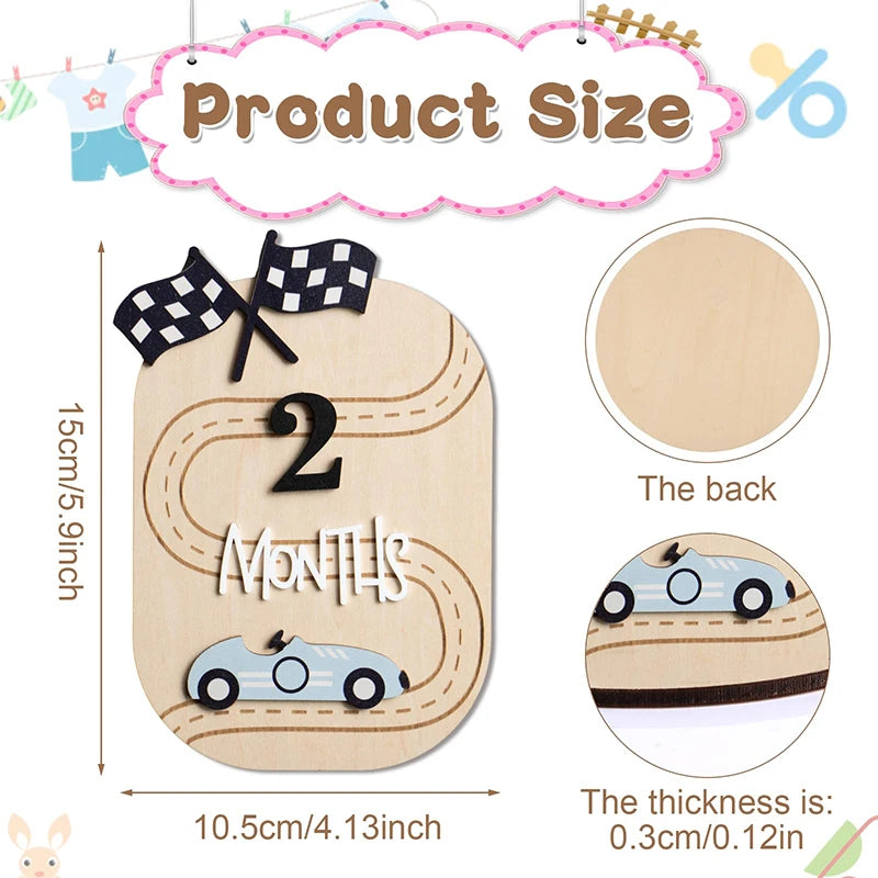 Baby Announcement Sign, Wooden Hello World Newborn Welcome Sign Name Plaque Personalized Birth Announcement Board