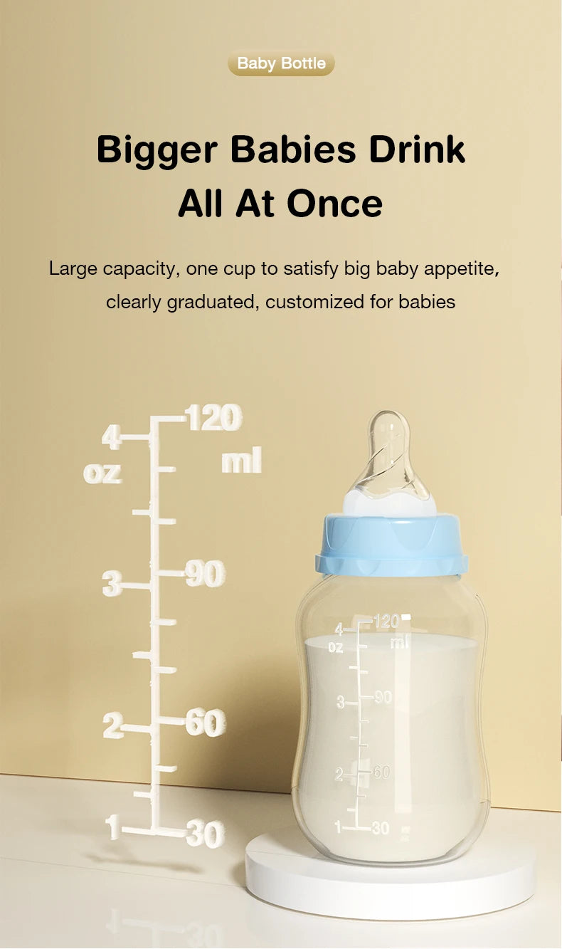 MAMIJOY 0-6 years Baby Bottle 150/240ML Milk Bottle Silicone Pacifier BPA Free Newborn PP Baby Bottles