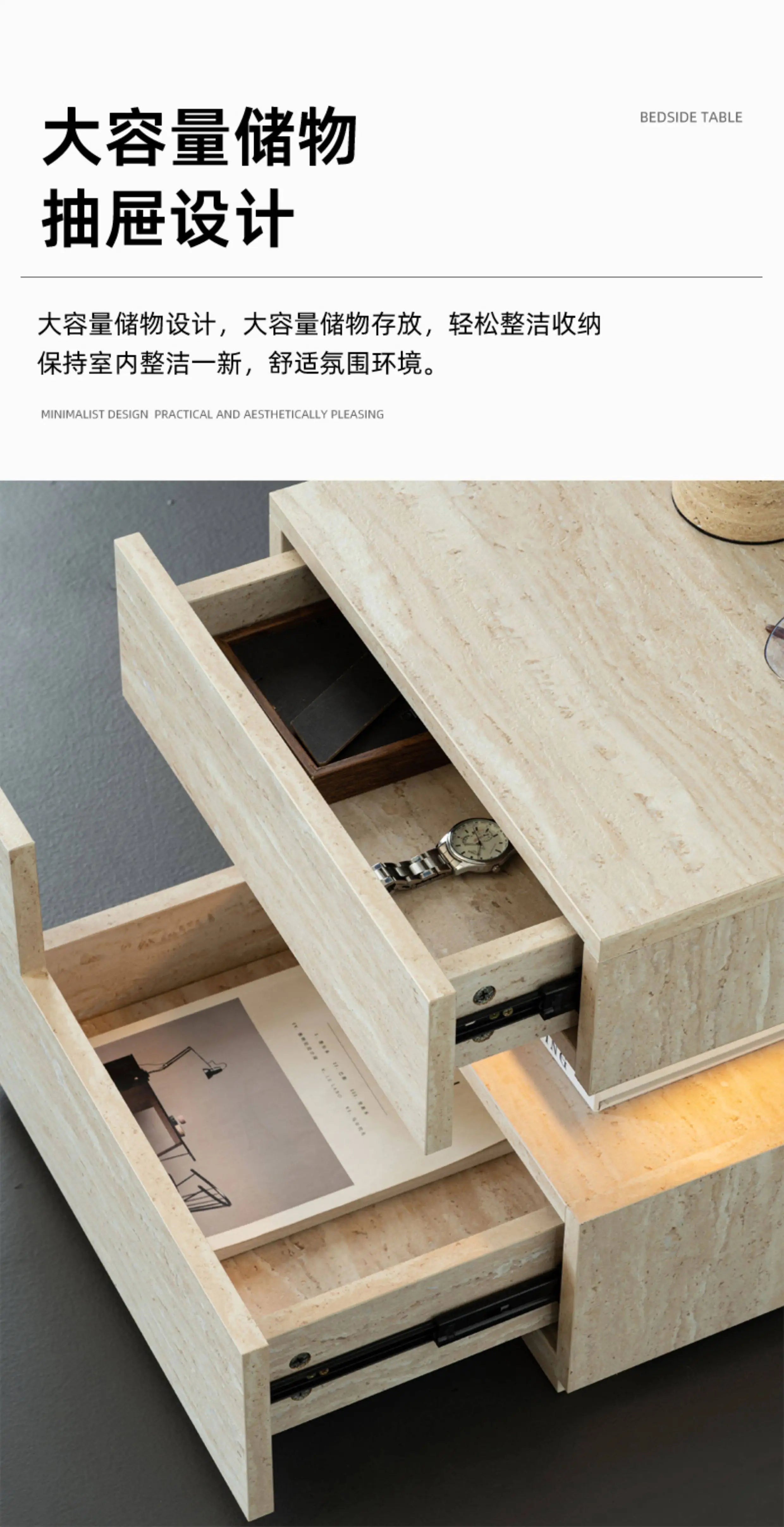 Bedroom With Drawers Bedside Table Quality Delicacy Tiny Cute Cream Style Nightstand Style Trendy Meubels Home Furniture