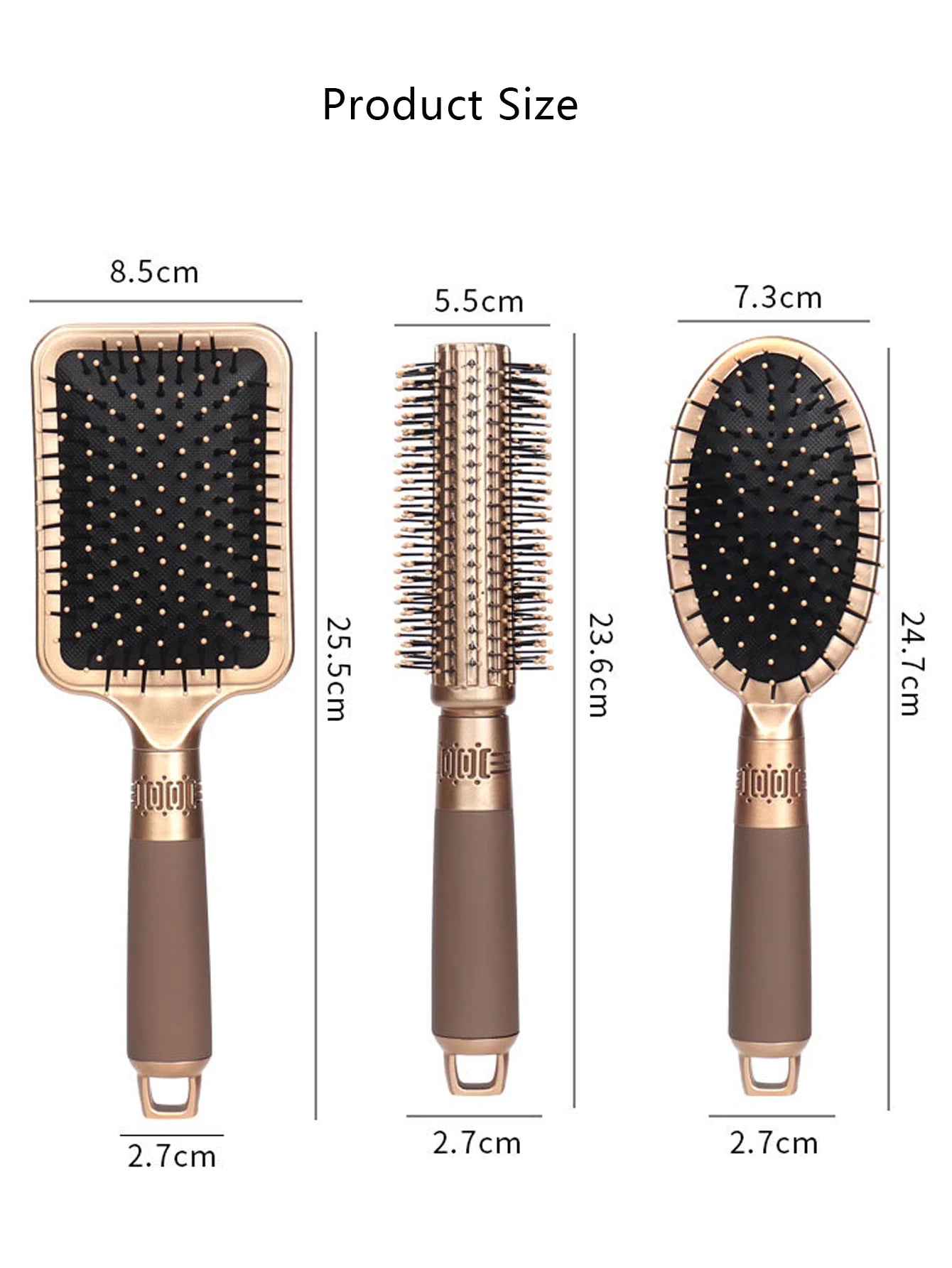 Anti Static Airbag Massage Comb High-End Practical Care Head Hair Brush Household Curly Hair Comb, Special for Real Hair Wigs