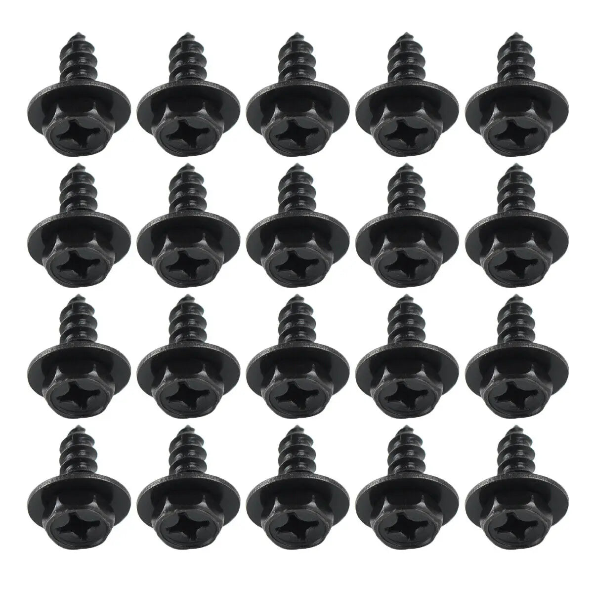 Universal Car Bumper Fender Fastener Clip Hex Head Self Tapping Screws Car Fender Splash Seal Guards Rivet Clip Screws Fasteners