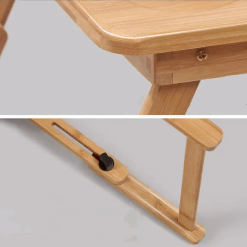 Home Folding Laptop Desk for Bed & Sofa Laptop Bed Tray Table Desk Portable Lap Desk for Study and Reading Bed Top Tray Table