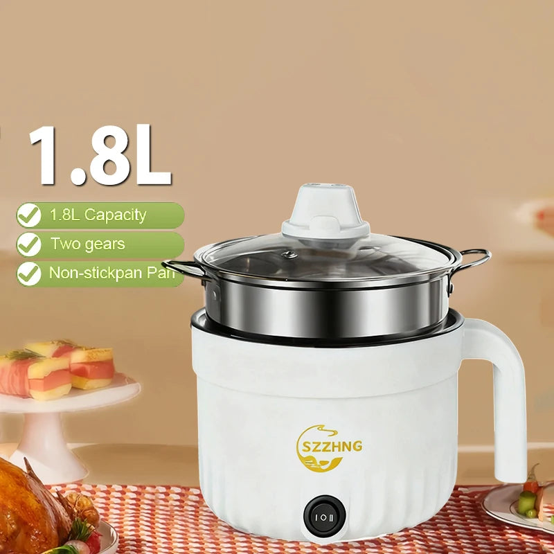 Non Stick Hot Pot Multil Lutuan Ng Kanin 1.8L Cheap Rice Cooker Electric Heating Pot Mini Rice Cooker With Steamer Small