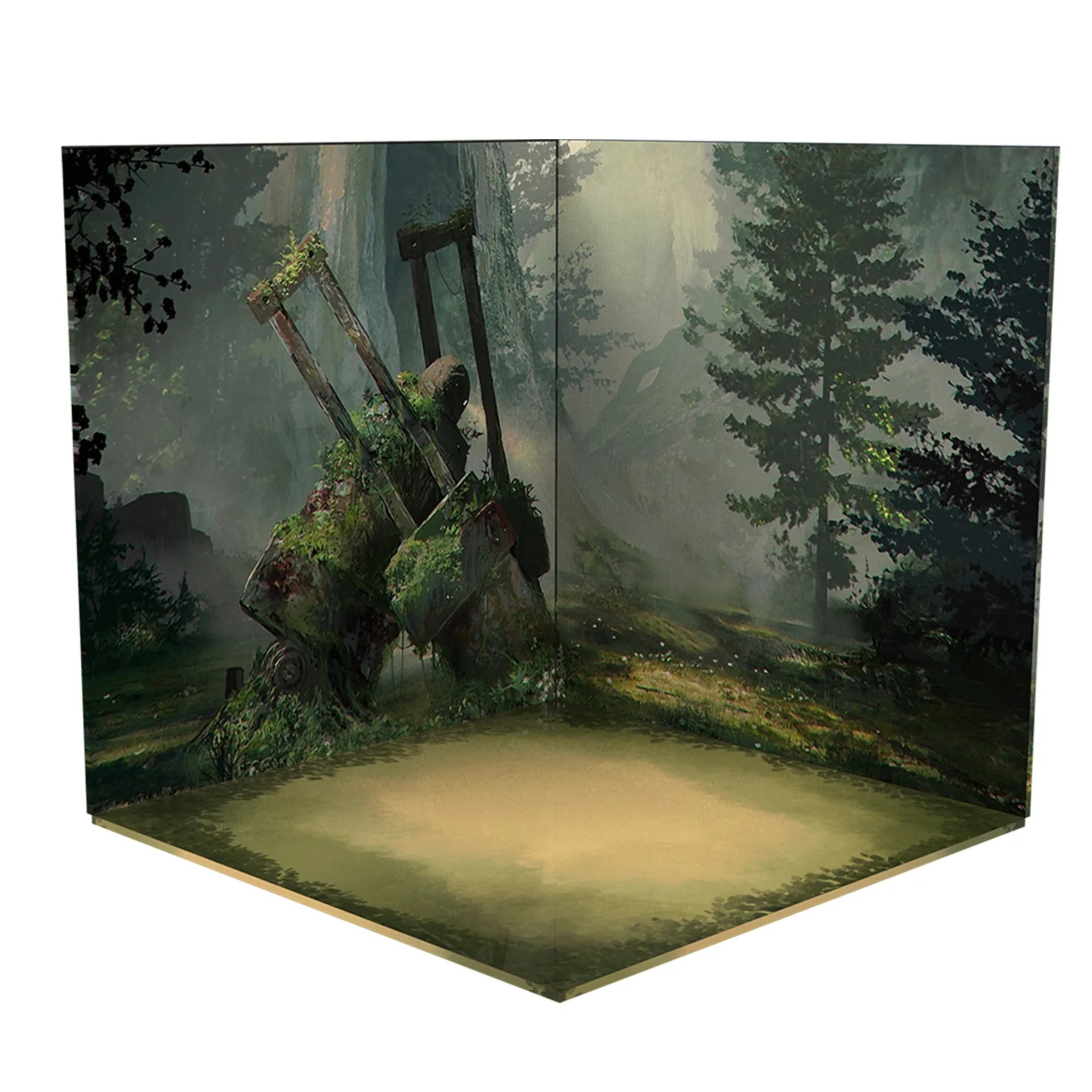 1:12 Miniature Scene Background Board Assembly Model For Showcase Action Figures Dolls Vehicle PVC Backdrop Material Diorama Kit