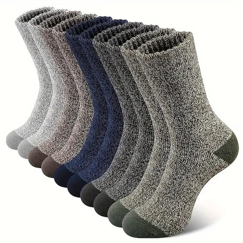 Winter Warm Thick Towel Bottom Man Socks Wool Male Slipper Merino Against Cold Snow Mid-Calf For Men And Women Thermal Thickened