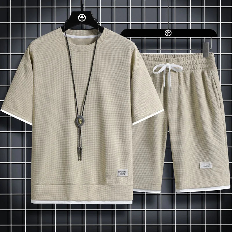 Sportswear Set Sports Man Tights Workout Suit Men's Tracksuit Moisture Wicking Jogging Gym T-Shirts Pants Shorts Clothing Outfit