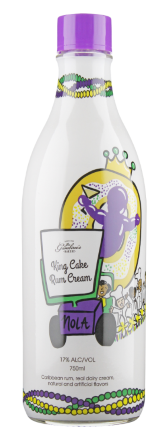 Gambino's Bakery King Cake Rum Cream Liqueur, Wisconsin, USA (750ml)