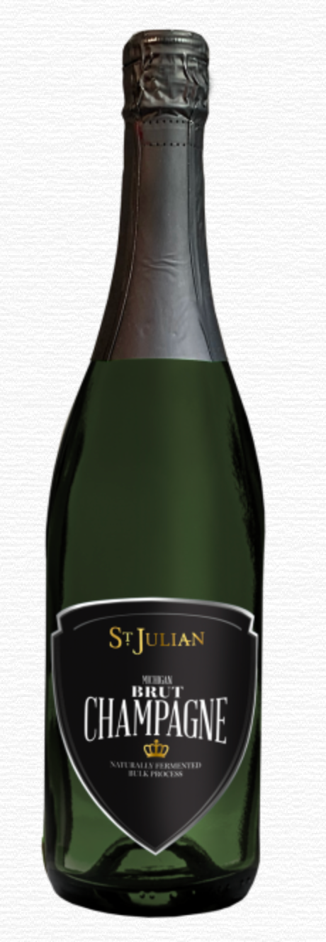 St. Julian Winery Michigan Brut Champagne, Lake Michigan Shore, USA (750ml)