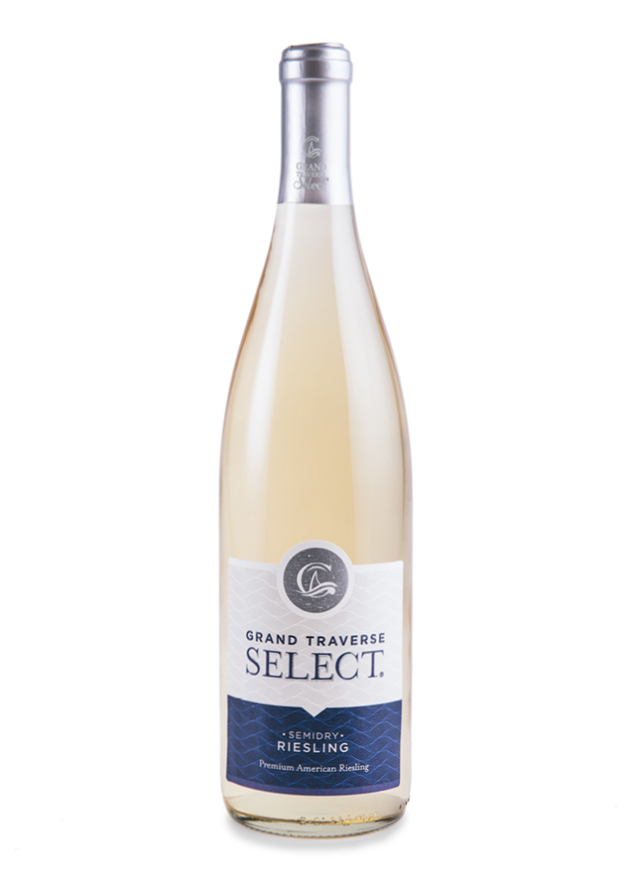 NV Chateau Grand Traverse Select Semidry Riesling, Michigan, USA (750ml)