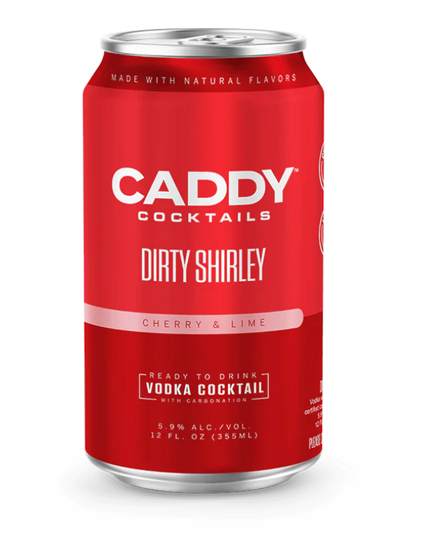 (24 pk cans) Caddy Clubhouse 'Dirty Shirley' Vodka Cocktail, USA (12oz)