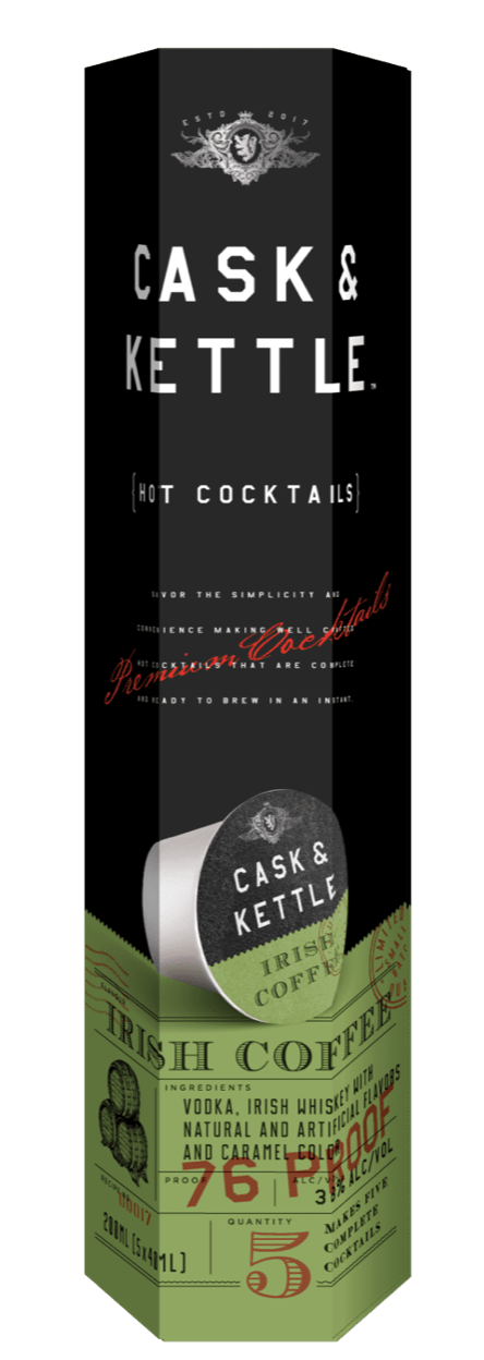 Cask & Kettle Irish Coffee 'Hot Cocktail', USA (5 x 40ml)