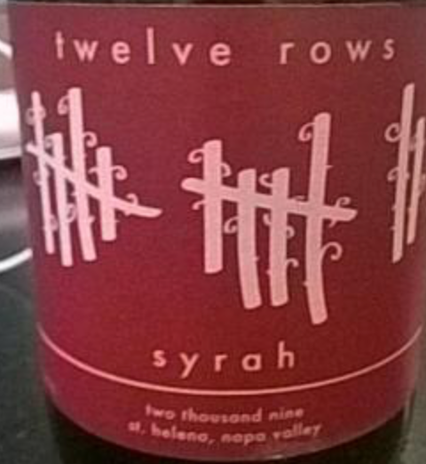 2013 Twelve Rows Syrah, Napa Valley, USA (750ml)
