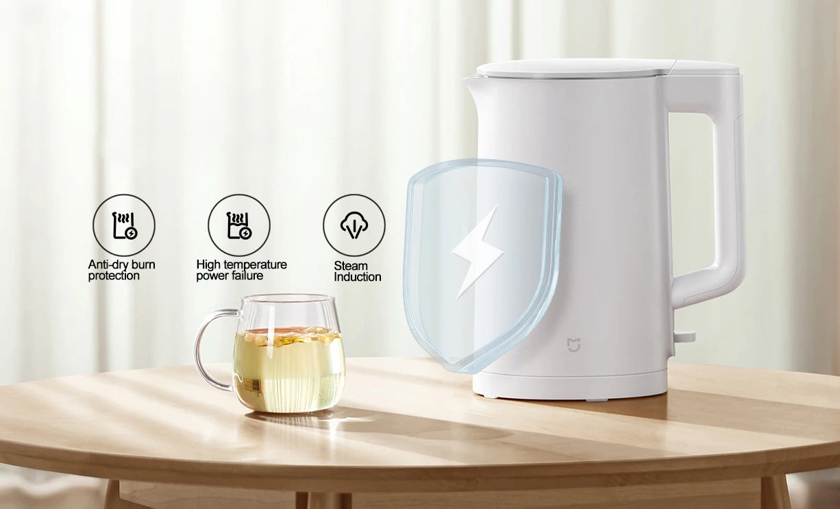 Nuevo hervidor eléctrico MIJIA N1, hervidor de agua de acero inoxidable de ebullición rápida, 220V, hervidores eléctricos