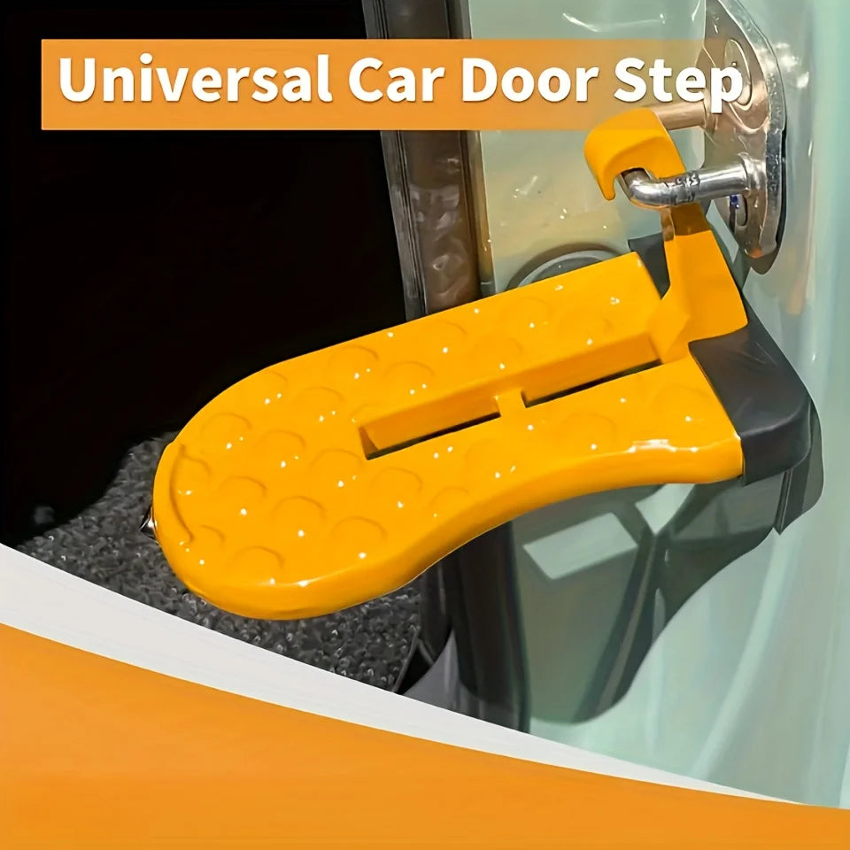 1 Aluminum Alloy Car Door Foot Pedal Assist Hook Top，Foldable Roof Rack Door Step，Easy access to the car roof，Universal Car Moun