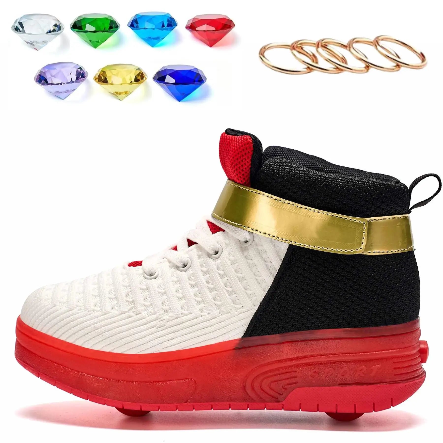Shadow The Hedgehog Shoes Shadow Roller Skate Sonic Shoes For Boys Girls Kids
