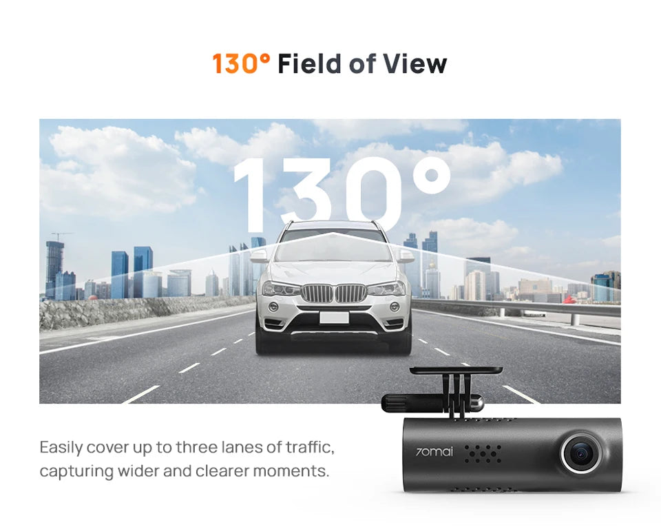 70mai Dash Cam M310 Plus 2K English Voice Control 1440P WDR Night Vision 24H Parking Surveillance 70mai M310 2K Car DVR Wi-Fi 6