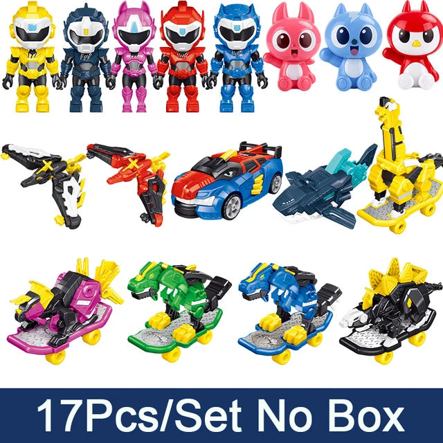 Korea Anime Mini Force Super Dino Power Car Dinosaur Model Action Figures Dolls MiniForce X Collection Toys Children Gift