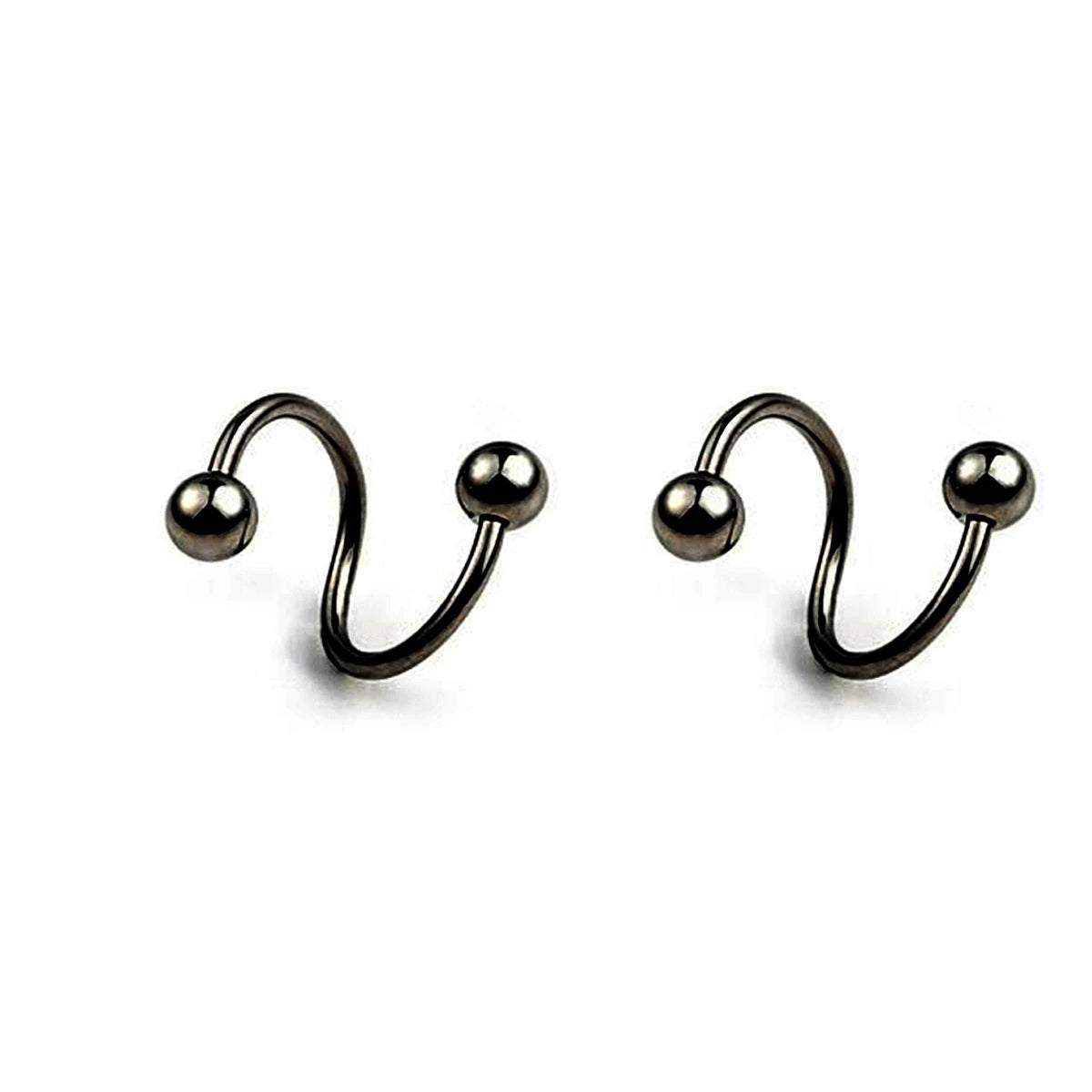 Women's Spiral Earrings Piercing Jewelry Multi-Use Body Jewelry - Lips Nose Septum Tragus Rook Labret Cartilage Hoop Rings Gift