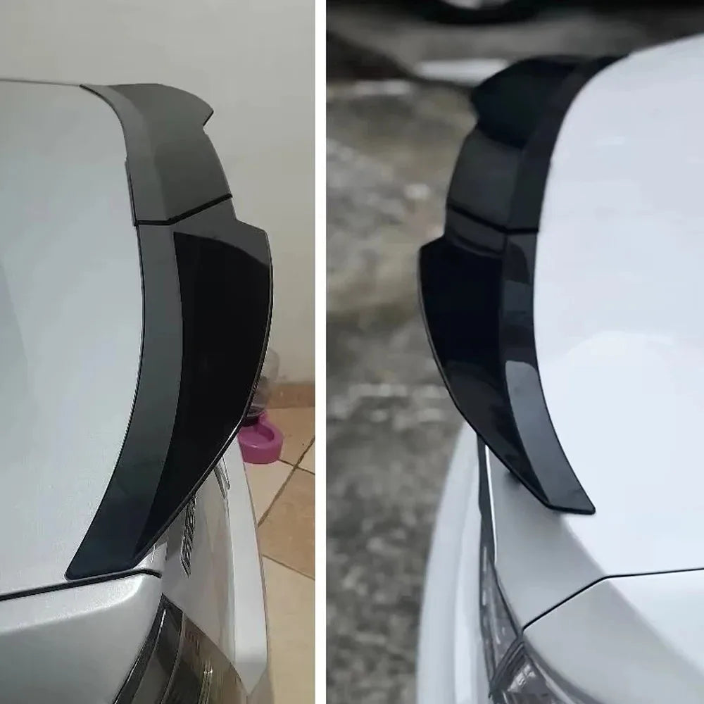Universal 3pcs Sedan Rear Trunk Tail Rear Wing Spoiler 46.06-50.0inch Adjustable DIY Refit Boot Wings Spoiler Car Accessory
