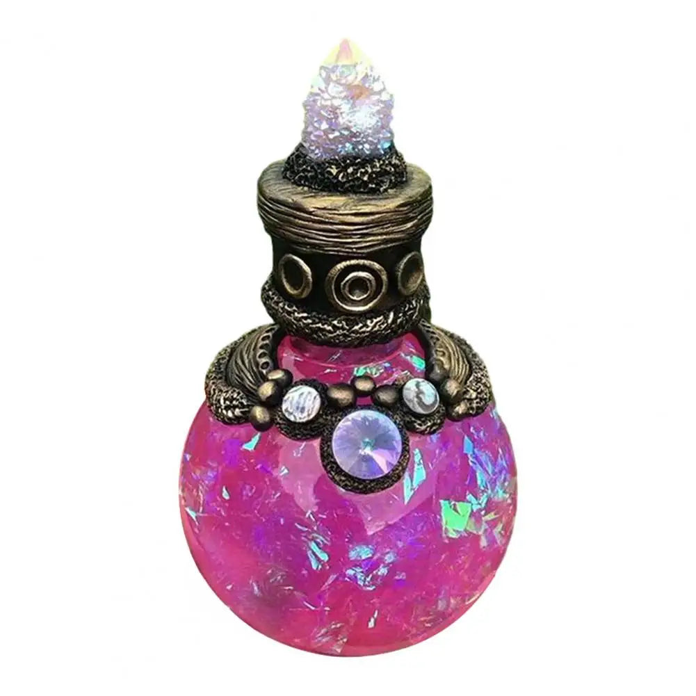 Magic Potion Bottle Mermaid Inspired Mermaid Perfume Bottle Vintage Resin Quartz Wishing Bottle Handmade Gift for Her G