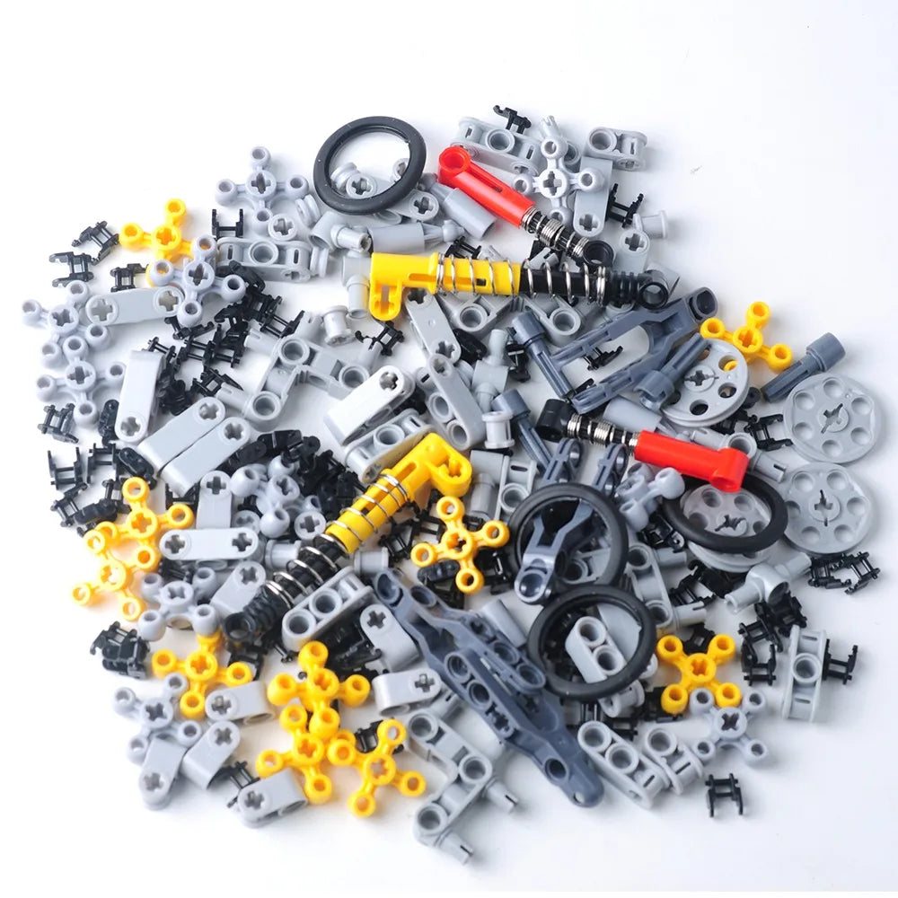 768PCS Technical Parts Building Kit Gears Axles Wheels Connector MOC Bricks Bulk Educational STEM Toys For DIY Car Robot Models