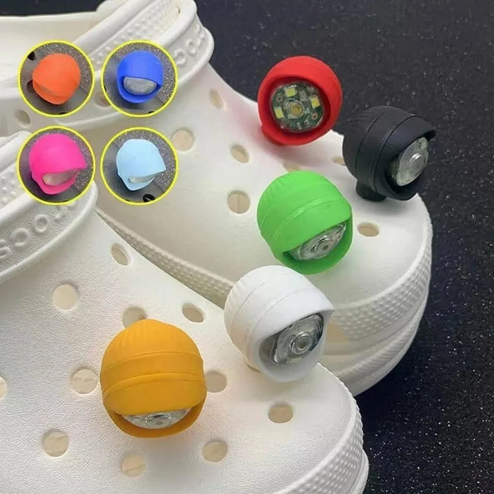 2pcs Shoe Lights,Waterproof Shoe Charms Accessories for Crocs Shoes,3 Light Modes for Camping Dog Walking,for Adult Kid Gift