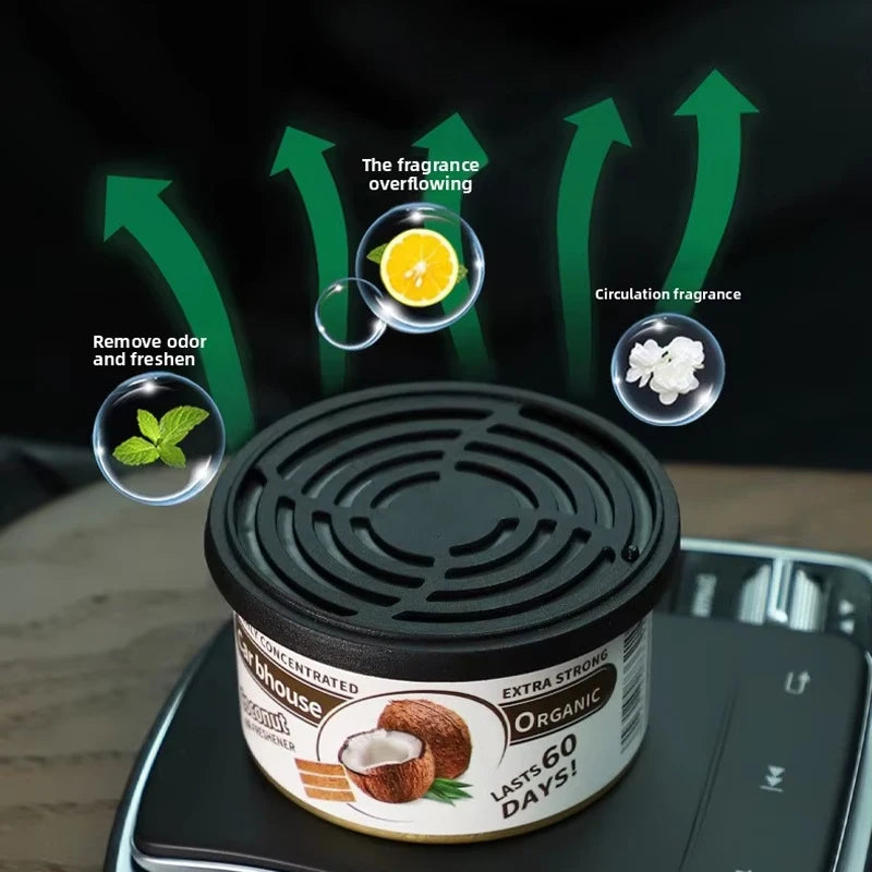 Car Air Fresheners Perfume Car Odor Eliminator Canned Wood Block Long-Lasting Auto Aromatherapy Home Wardrobe Deodorant Supplies