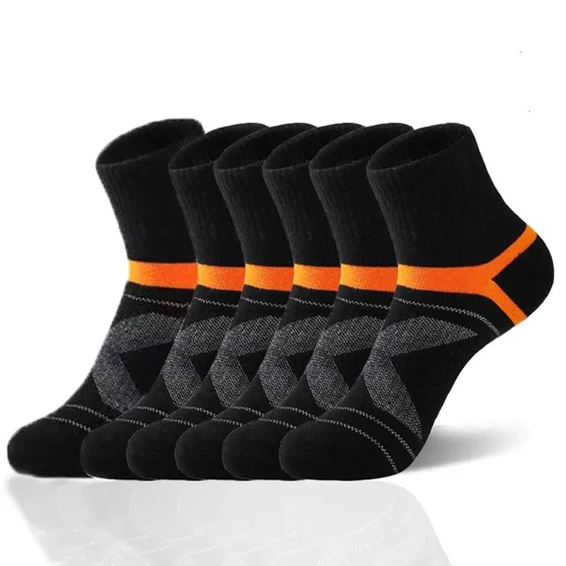 1-3 Pairs High Quality Men Socks Black Sports Socks Casual Soft Running Four Season Absorb Sweat Breathable Male Sock