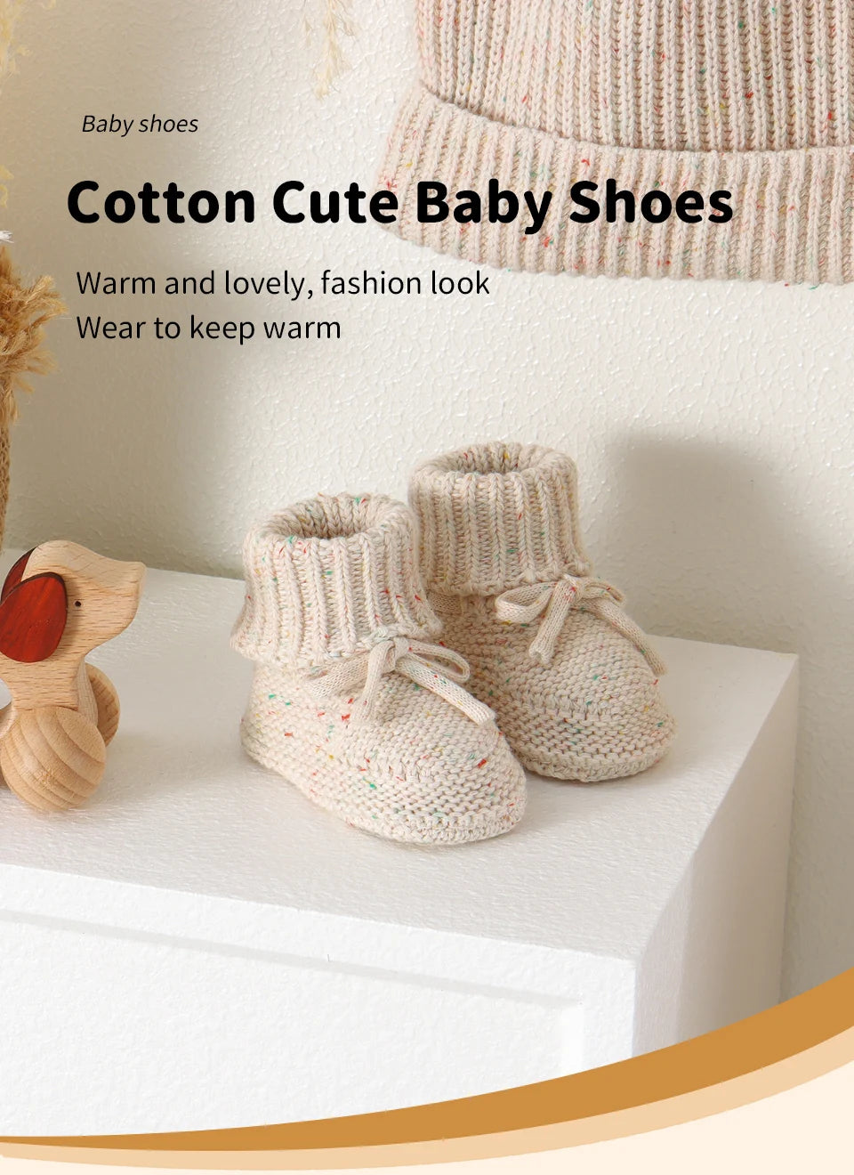 Baby First Walkers Comfortable Pure Color Knit Newborn Netural Bowknot Prewalkers for Infant Toddler Boy Girl Soft Sole Non-Slip