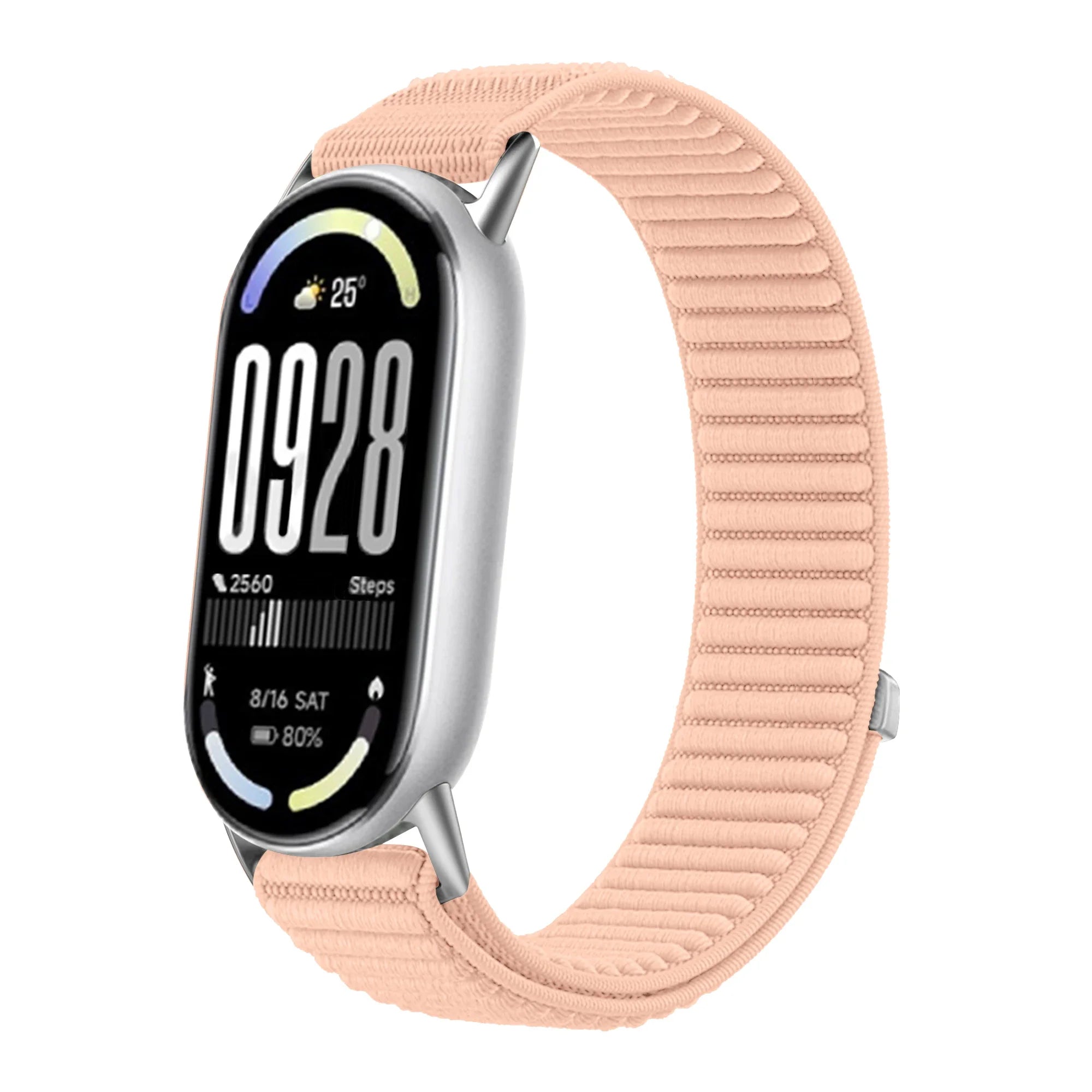 Original Nylon Loop Strap For Xiaomi Miband 10/9/8 Metal buckle Integration Bracelet Band For Miband 10 9 8 Breathable Wristband