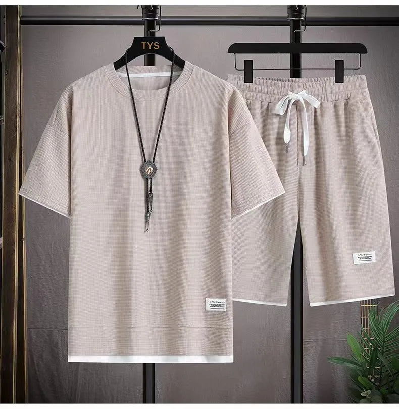 Sportswear Set Sports Man Tights Workout Suit Men's Tracksuit Moisture Wicking Jogging Gym T-Shirts Pants Shorts Clothing Outfit