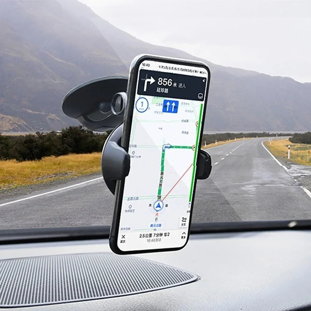 Universal Car Phone Holder 360° Rotation Dashboard Windshield Suction Mount Stand Support GPS Navigation Bracket For Smartphones