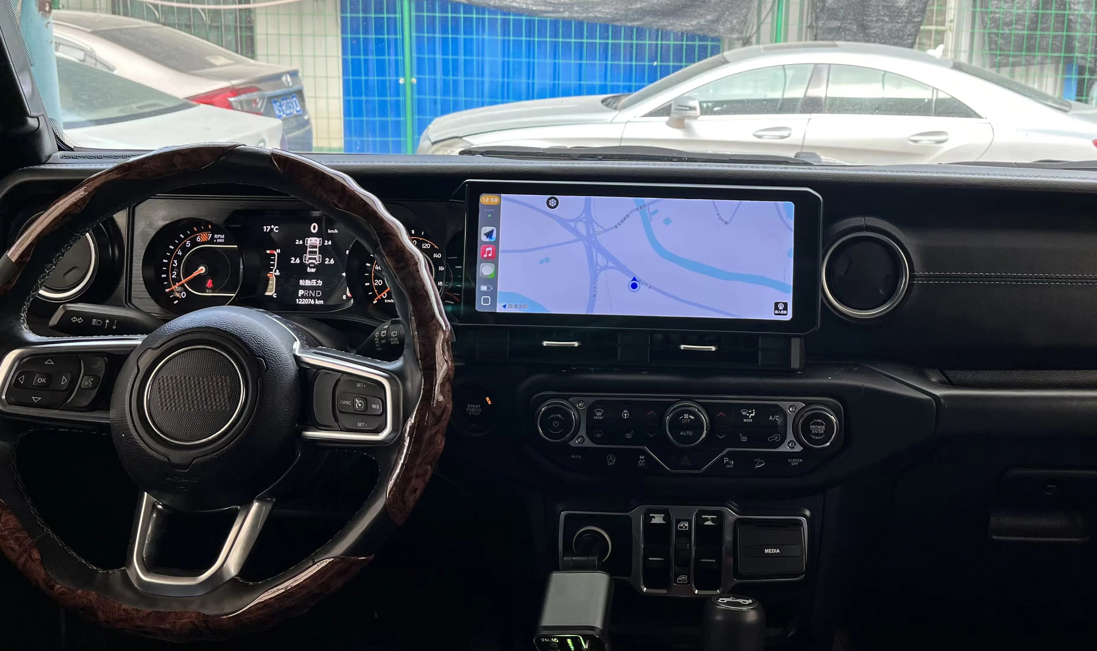12.3" Android 14 CarPlay Auto Car Radio For Jeep Wrangler 2018-2022 Touch Screen Multimedia Stereo Player GPS Navi dsp Head Unit
