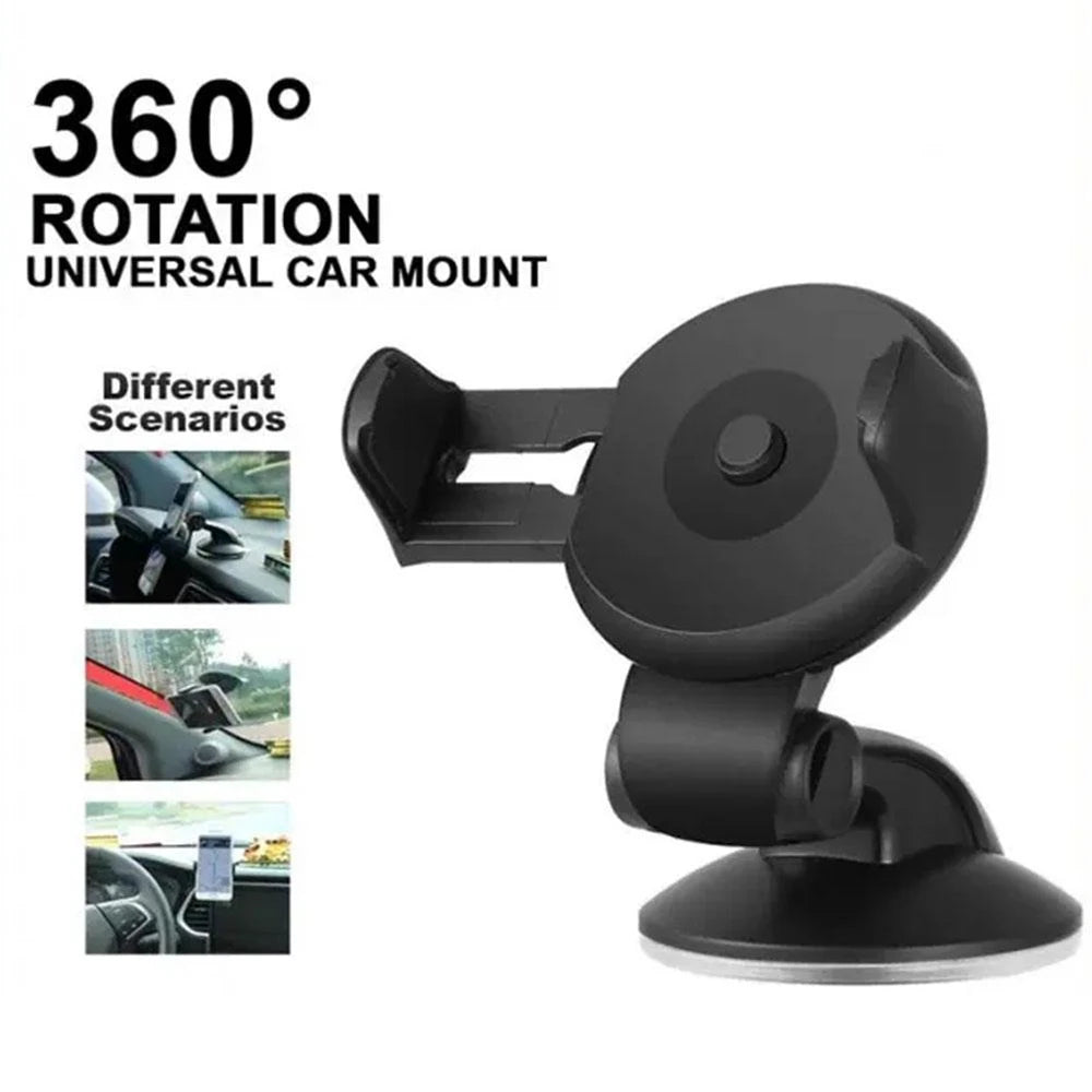 Universal Car Phone Holder 360° Rotation Dashboard Windshield Suction Mount Stand Support GPS Navigation Bracket For Smartphones