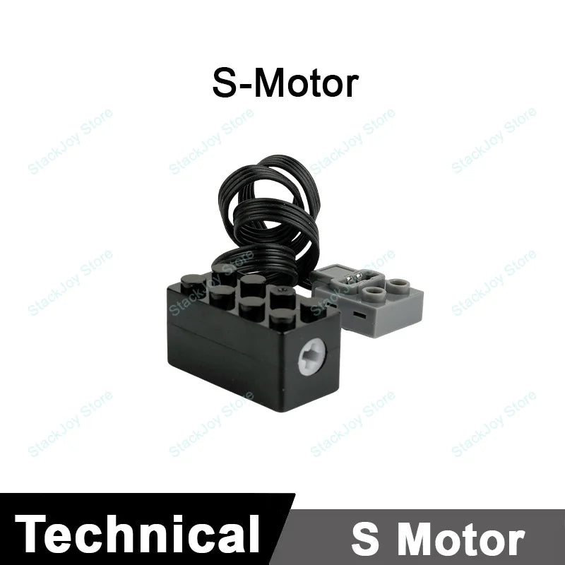 MOC Power Functions M/L/XL Motor Battery Box IR Remote Receiver for RC Car Robot Model Building Blocks Technical Modified Parts