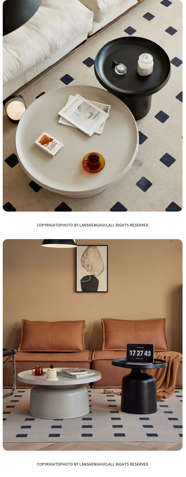 Living Room White Coffee Tables Luxury Clear Books Dinning Coffe Table Simple Makeup Muebles Para El Hogar Home Furniture