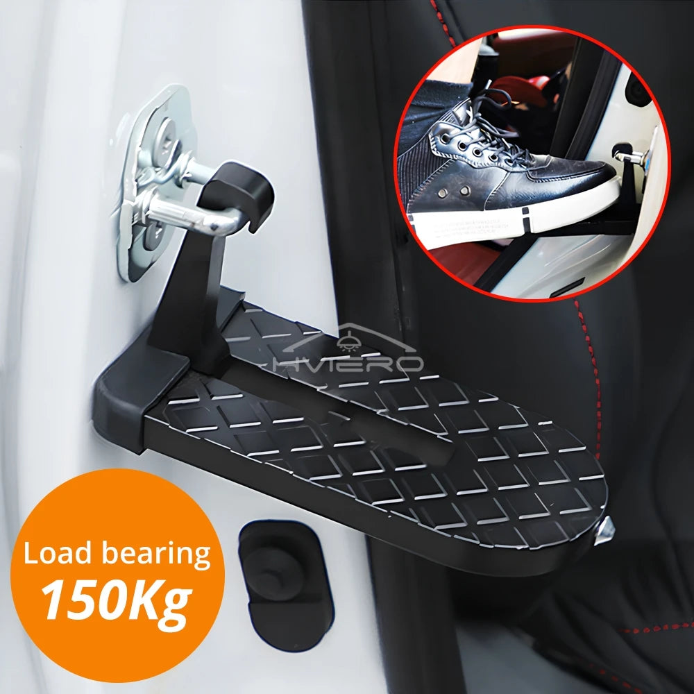 Auto Foldable Car Roof Rack Door Step Multifunction Universal Latch Hook Foot Pedal Aluminium Alloy Safety Accessories Kickstand