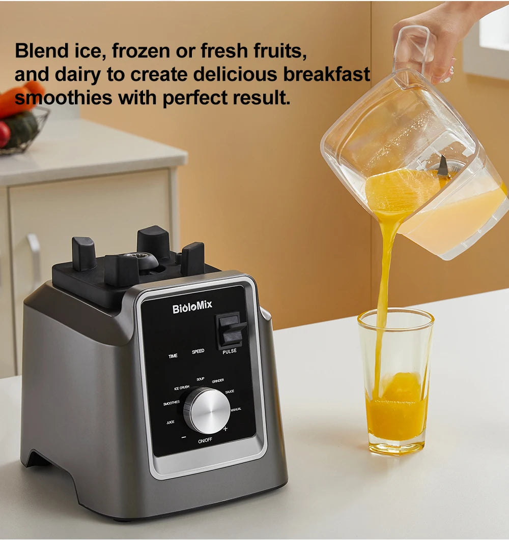 BioloMix Digital BPA FREE 2L Automatic Program Professional Commercial Blender Mixer Juicer Food Processor Ice Smoothies Fruit