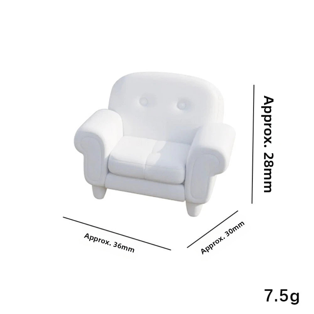 New 1:12 Dollhouse Simulation Sofa Mini Multistyles Living Room Furniture Pretend Play