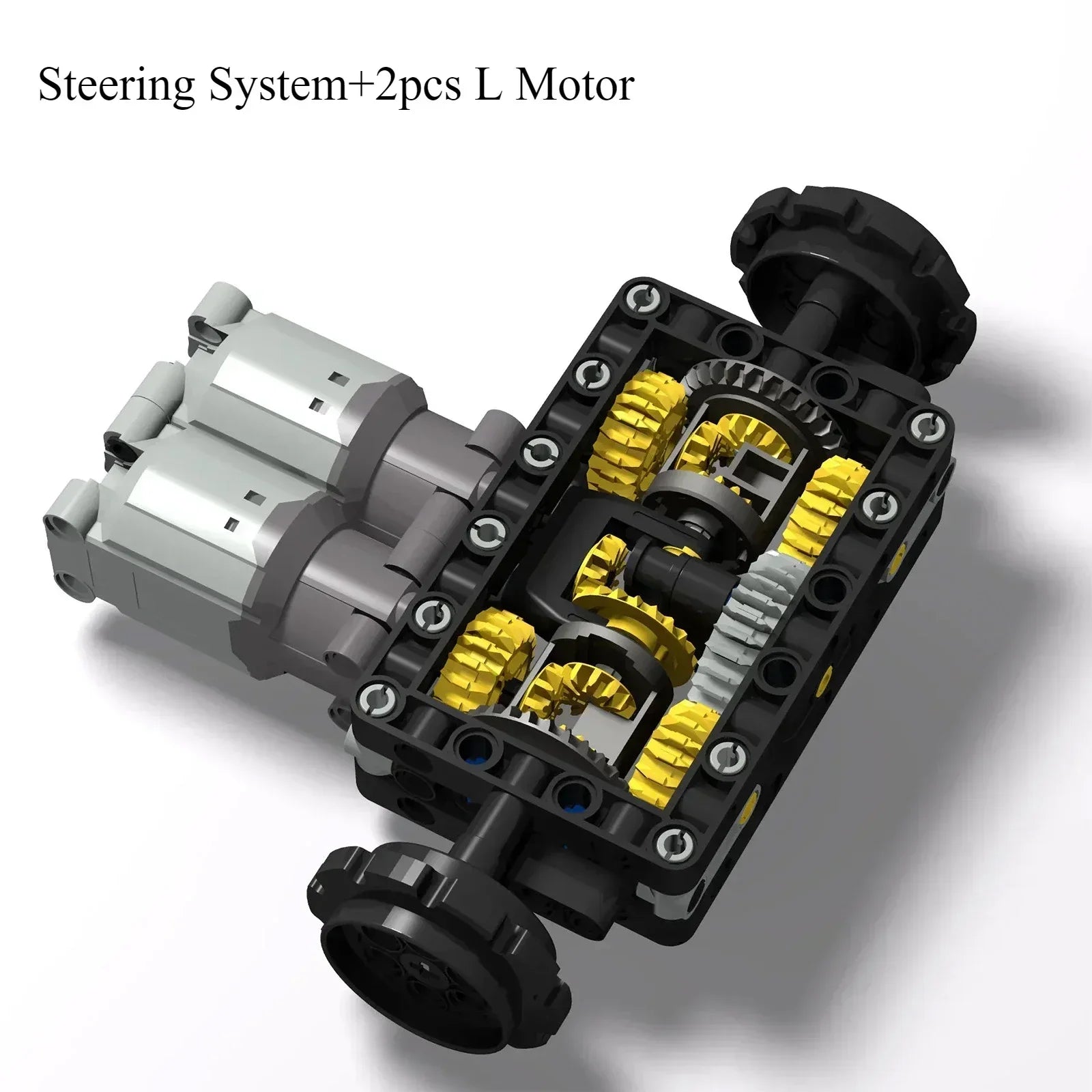 MOC-19788 Tank Remote Control Steering System Building Blocks Kit with L Motors 66pcs ABS Educational STEM Toys Bricks Kids Gift
